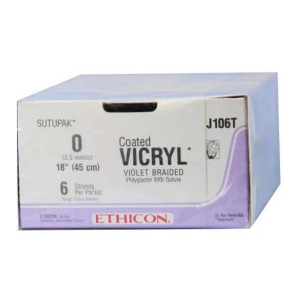 Ethicon Vicryl #0 Absorbable Violet Braided Suture