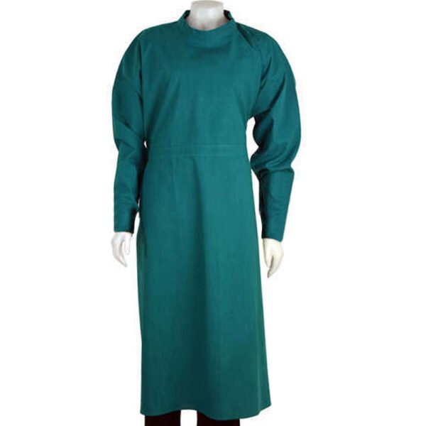 Surgical Gown Green Cloth (Washable/Autoclavable)